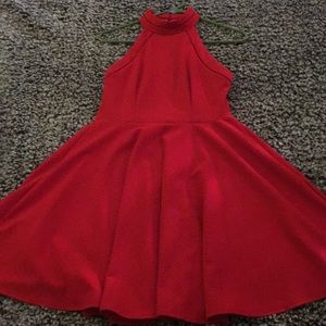 B. Darlin red halter top dress